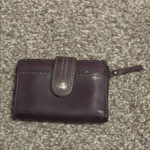 Vintage fossil, genuine, leather wallet